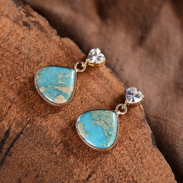 Spring Lapis TearDrop Earrings-Your Soul Place